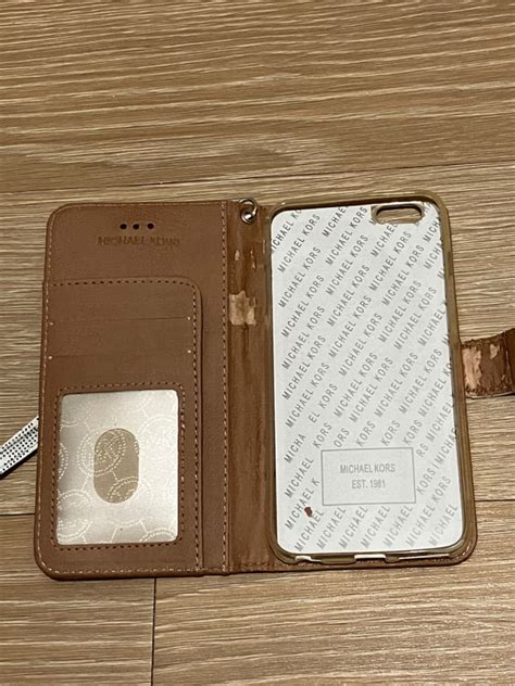 Michael Kors Saffiano Leather Folio Case for iPhone 7 / 8 